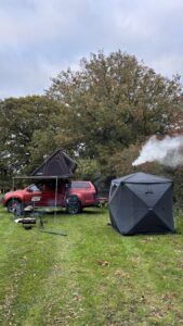 roof tent camping in Suffolk