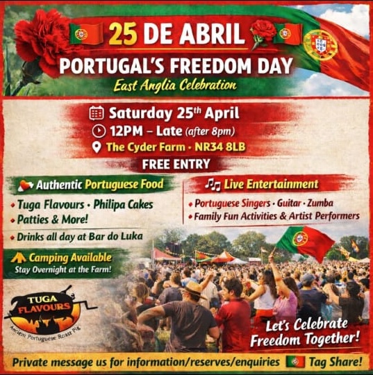 Portugal Freedom Day East Anglia at The Cyder Farm